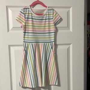 Colorful Striped Kids Dress